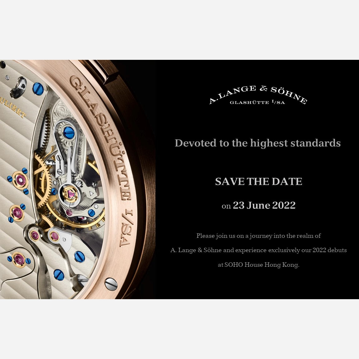 A. Lange & Söhne Novelties Private Viewing