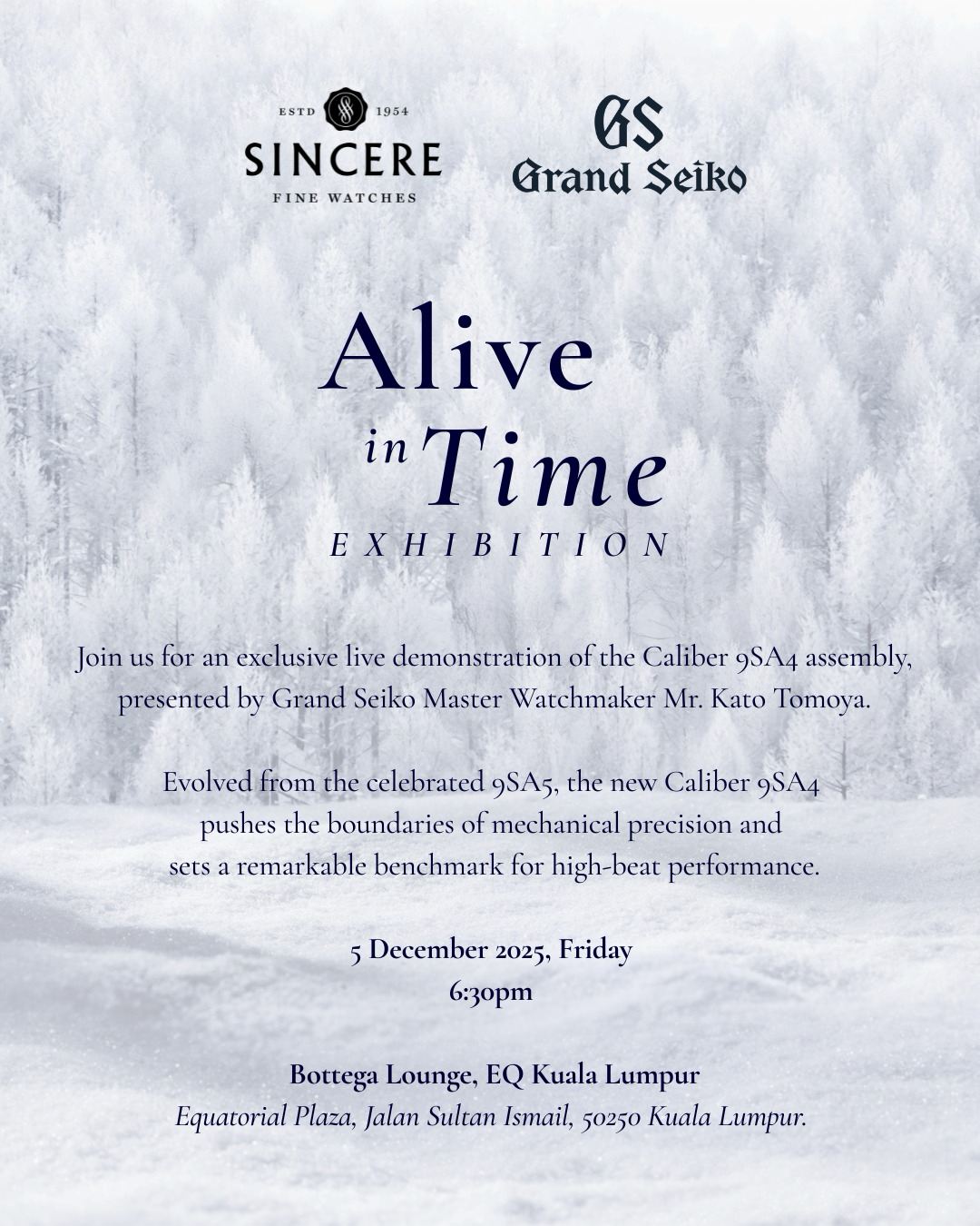 THC Malaysia x Grand Seiko: Alive in Time