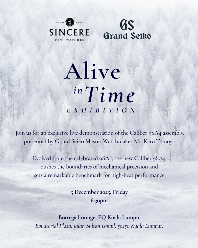 THC ASEAN x Grand Seiko: Alive in Time
