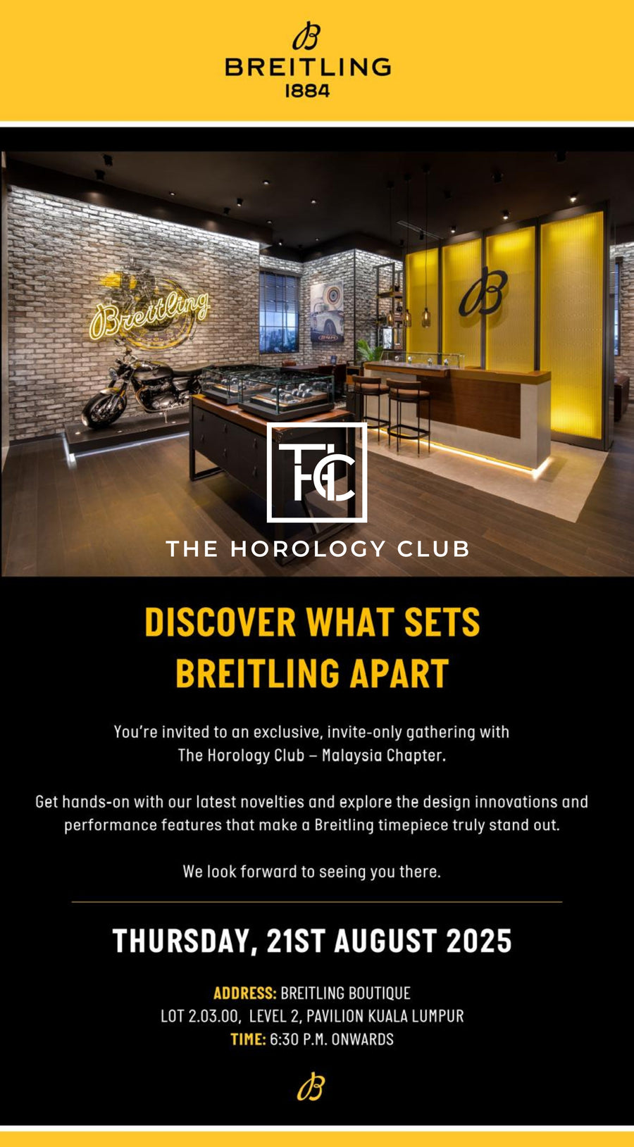 THC Malaysia x Breitling Discovery