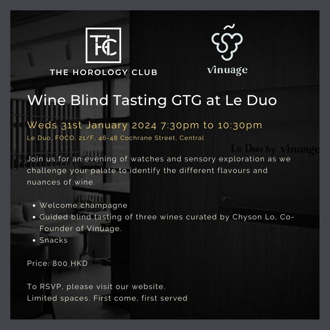 Wine Blind Tasting GTG at Le Duo