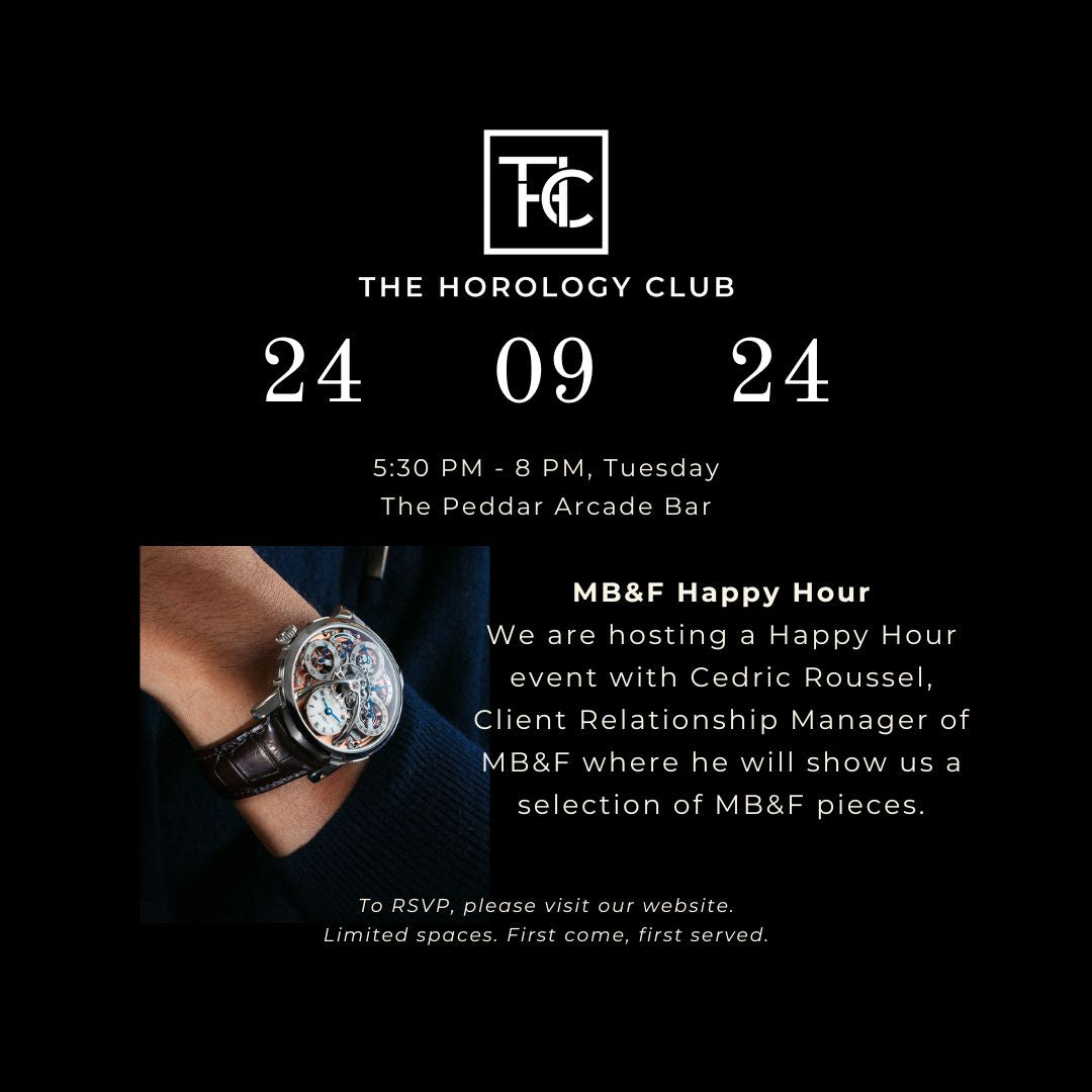 MB&F Happy Hour with Cedric Roussel