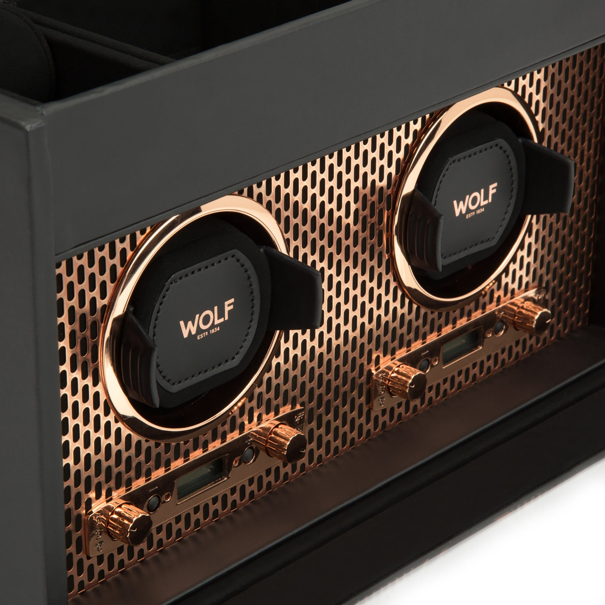 Axis Double Watch Winder With Storage