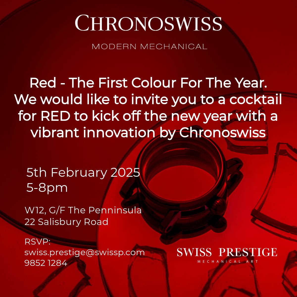 THC x Chronoswiss - Red, The First Colour For The Year Main image