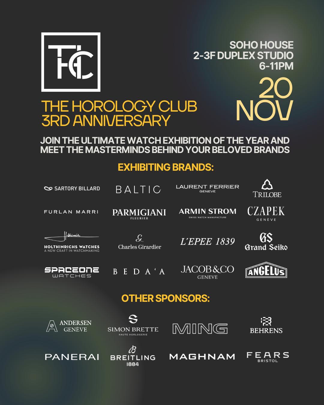 The Horology Club 3rd Anniversary