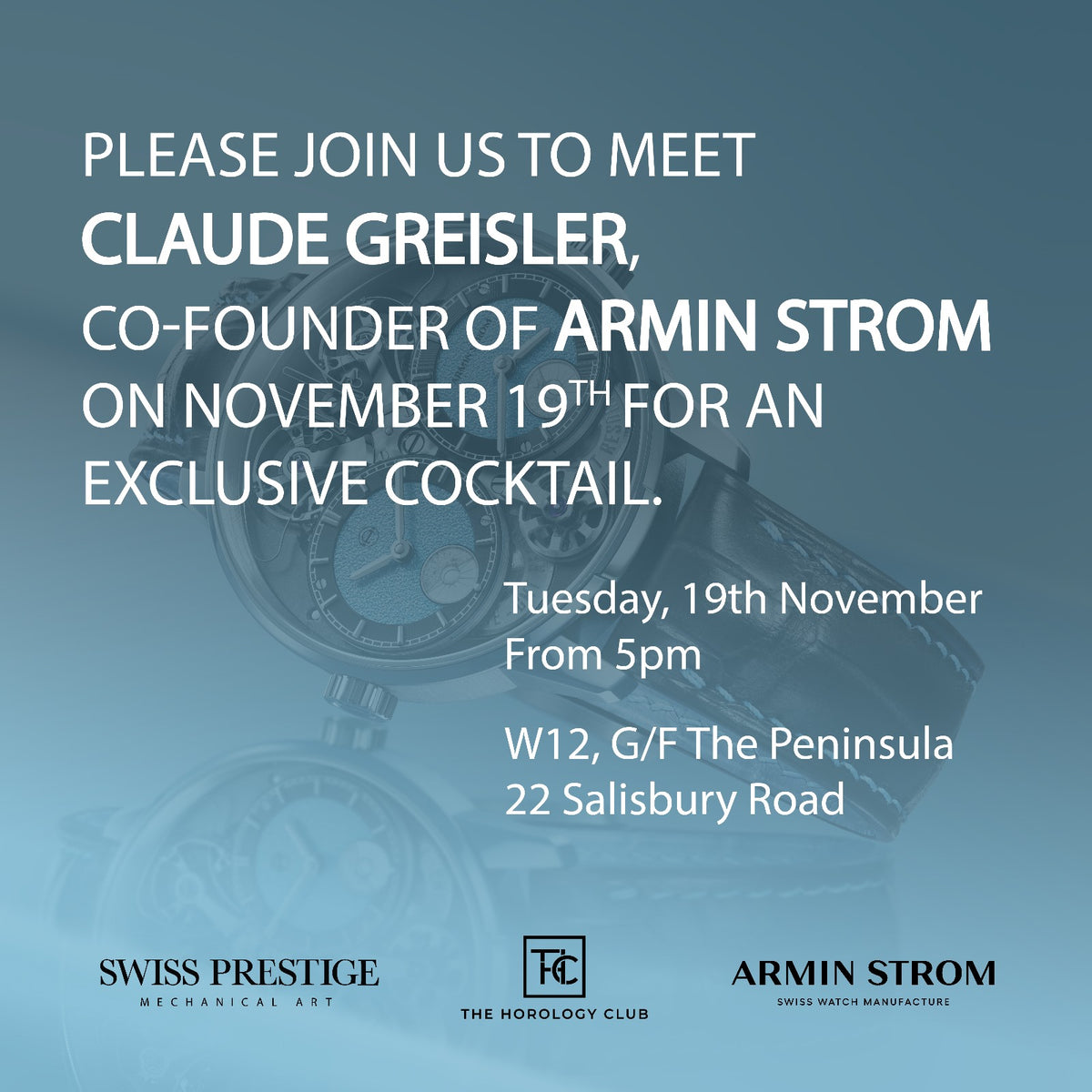 Armin Strom Exclusive Cocktail with Claude Greisler