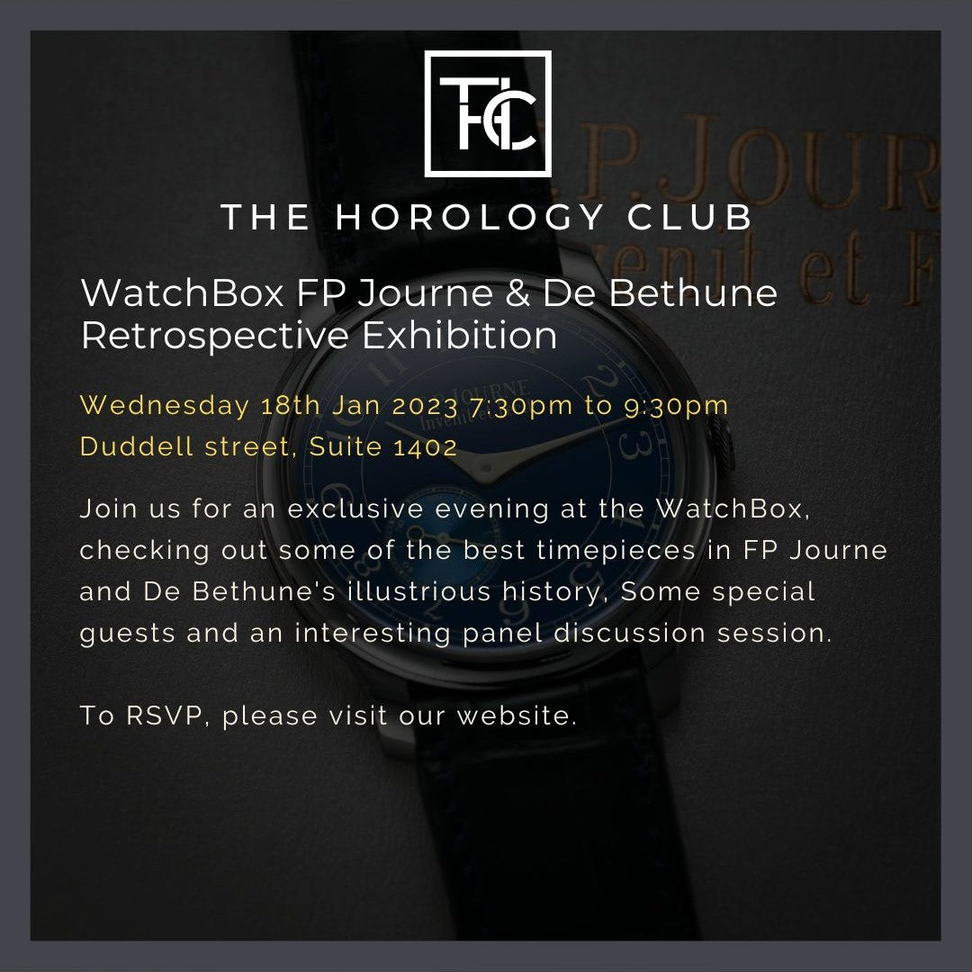 WatchBox FP Journe & De Bethune Retrospective Exhibition