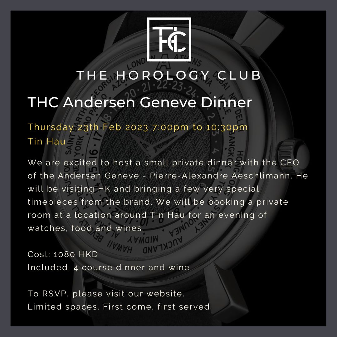 THC Andersen Geneve Dinner